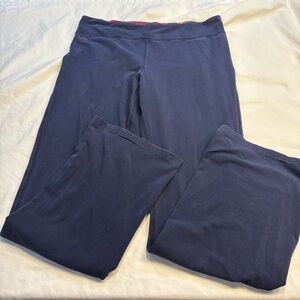 Lauren Ralph Lauren Active Navy Leggings Wide Leg Size Large